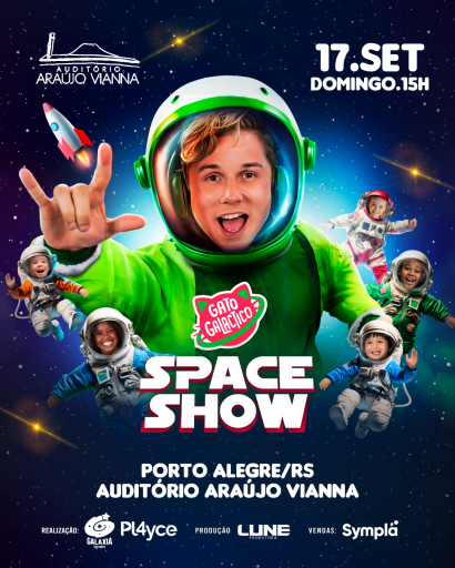 Gato Galáctico apresenta espetáculo Space Show em Joinville